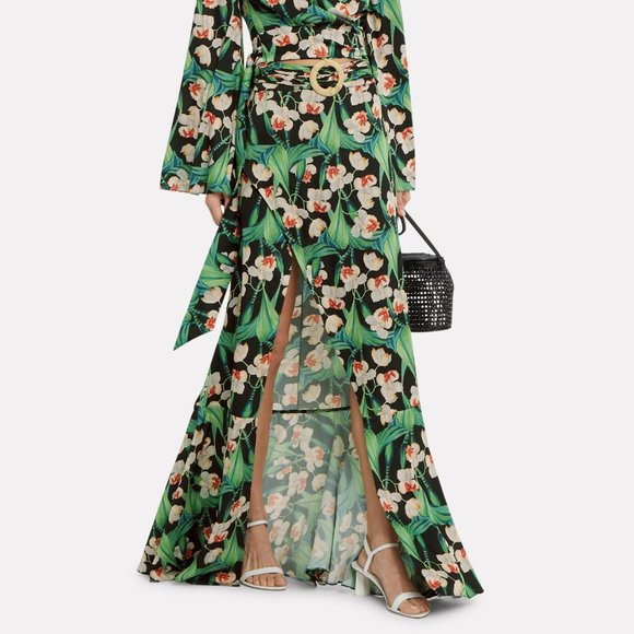 PatBO Dresses & Skirts - PatBo Orchid Belted Maxi Skirt